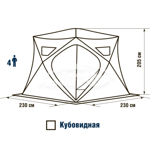Палатка зимняя HIGASHI Camo Pyramid