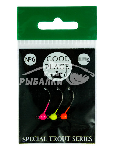 Набор свинцовых джиг головок Cool Place MG3#6 0.75 гр.