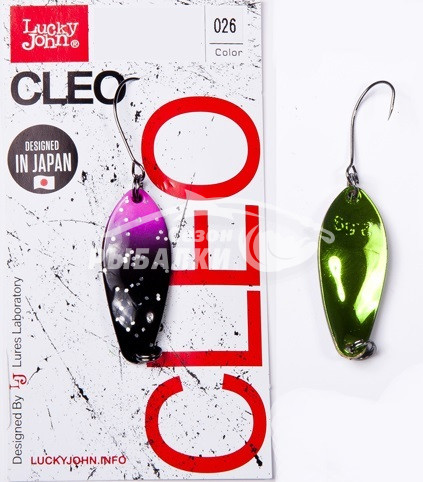 Блесна колеблющаяся Lucky John CLEO 3.1см 2.5гр цвет 026