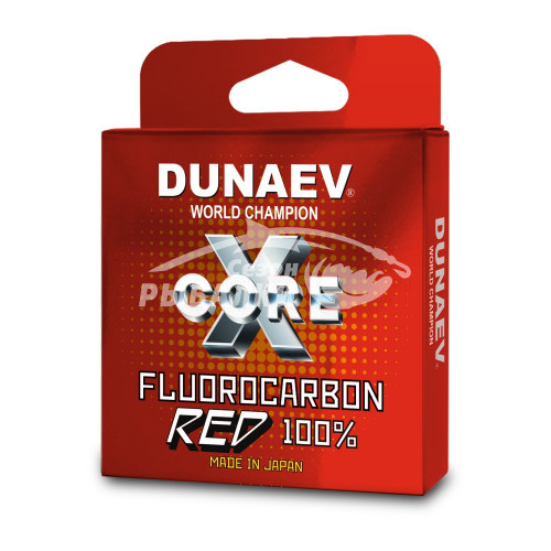 Флюорокарбон Dunaev Fluorocarbon Red 100м, 0.117мм