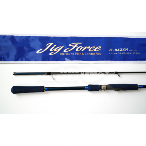 Удилище спиннинговое Hearty Rise Jig Force JF-842XH 2.55м 20-100гр