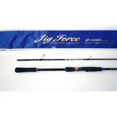 Удилище спиннинговое Hearty Rise Jig Force JF-842MH 2.55м 14-56гр