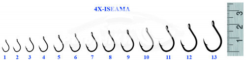 Крючки Silver Stream 4X ISEAMA HOOK №13