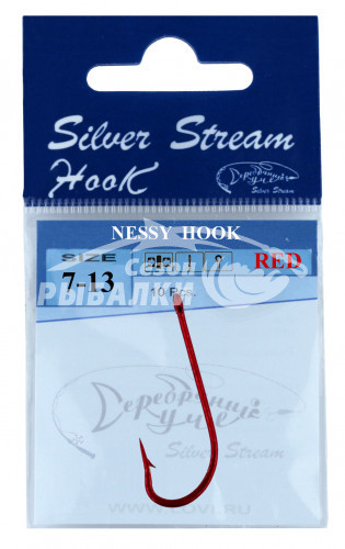 Крючки Silver Stream NESSY HOOK RED №13