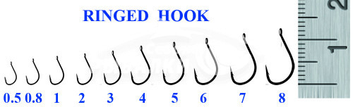 Крючки Silver Stream RINGED HOOK №0.8 Крючки Silver Stream RINGED HOOK №0.8