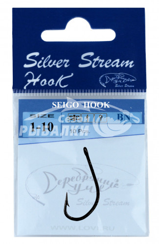 Крючки Silver Stream SEIGO HOOK №10