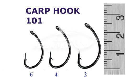 Крючки Silver Stream CARP HOOK 101 №6 Крючки Silver Stream CARP HOOK 101 №6
