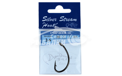 Крючки Silver Stream CARP HOOK 101 №6 Крючки Silver Stream CARP HOOK 101 №6