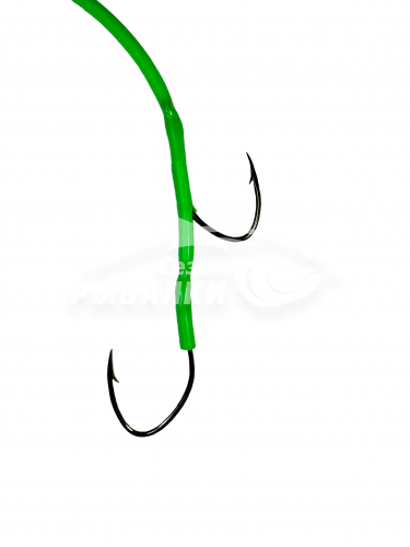 Оснастка для ловли сома с поплавком и двумя крючками 6/0 и 4/0