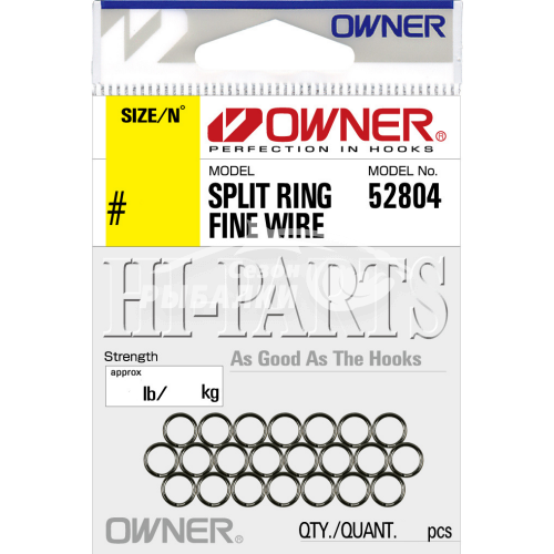 Кольца заводные Owner Split Ring Fine Wire 52804 №1